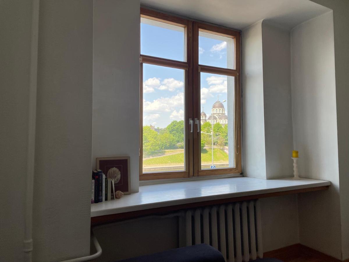A Cozy Apartment With A Wonderful View Of The River In The Old Town Of Vilna Exterior foto